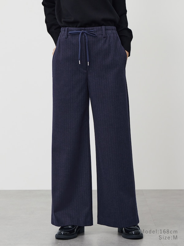 プレシャスニットメルトンイージーワイドパンツ