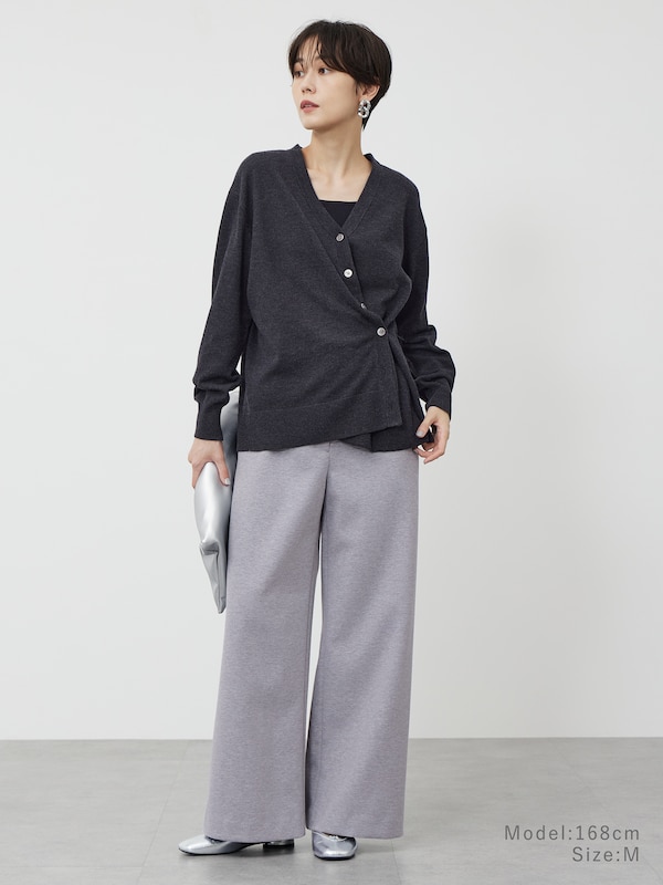 プレシャスニットメルトンイージーワイドパンツ