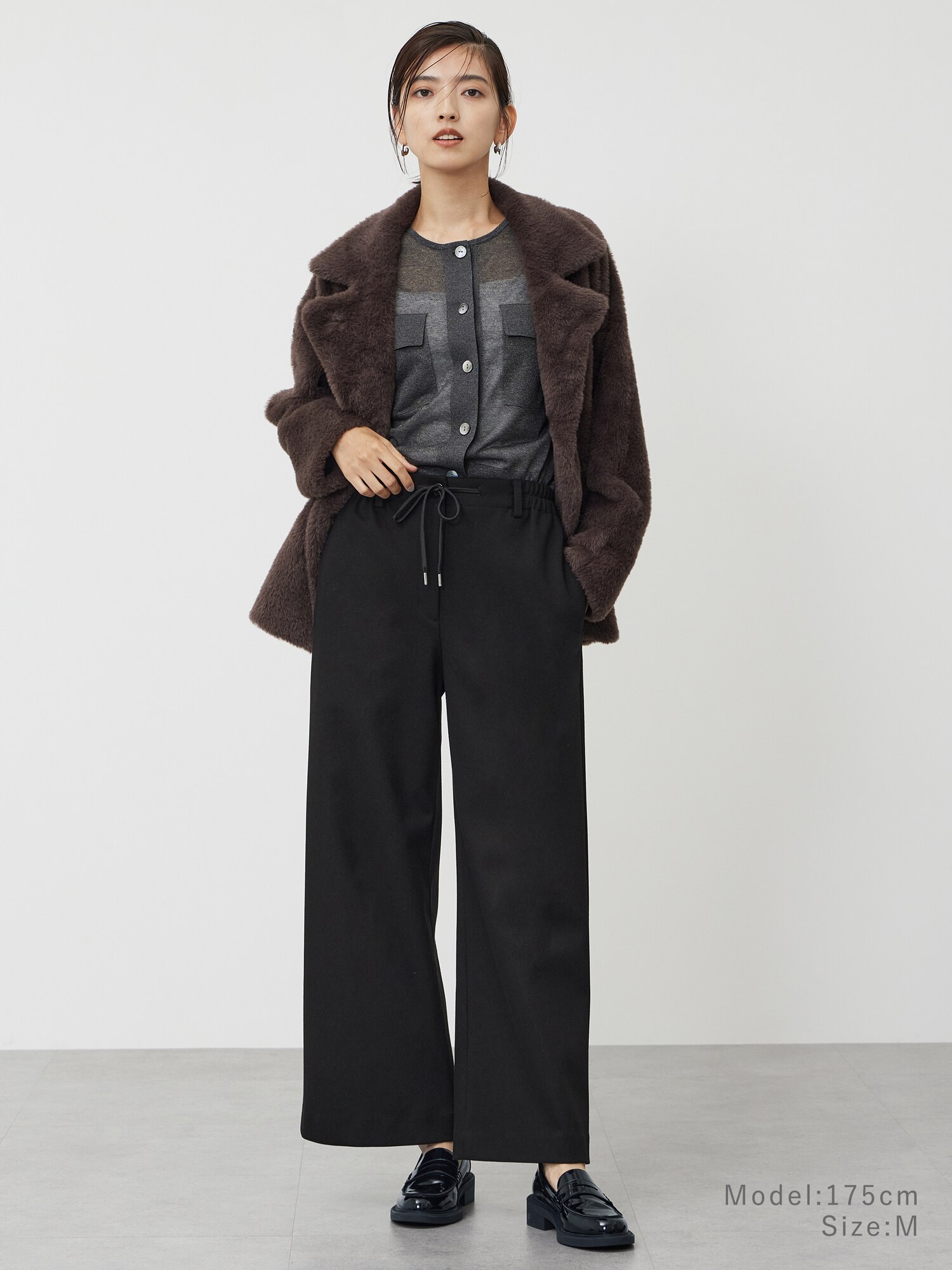 PLST(プラステ)公式 | プレシャスニットメルトンイージーワイドパンツ