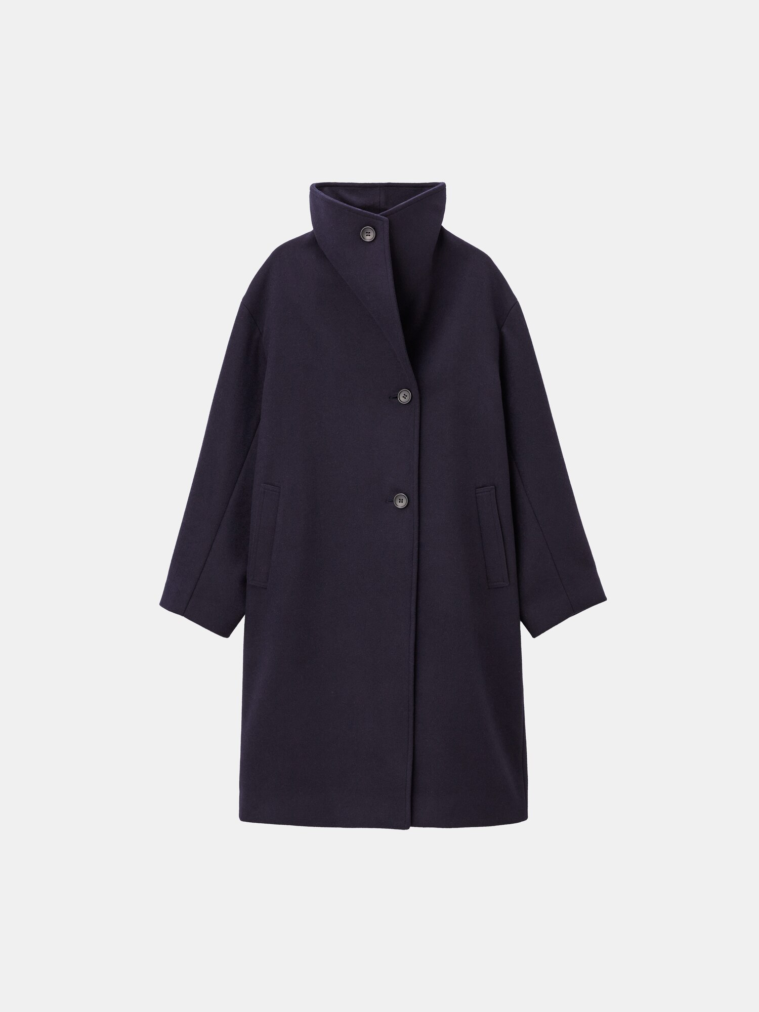 現行品完売！美品PLSTウールモッサ2WAYスタンドカラーコート ベージュ PLST(プラステ)公式 | ウールモッサ2WAYスタンドカラーコート