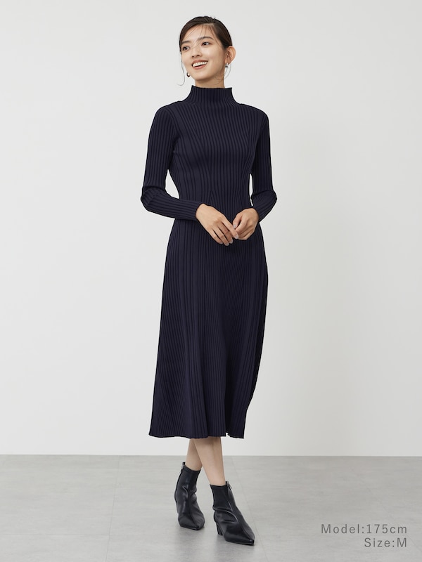 ホールガーメント®リブニットワンピース