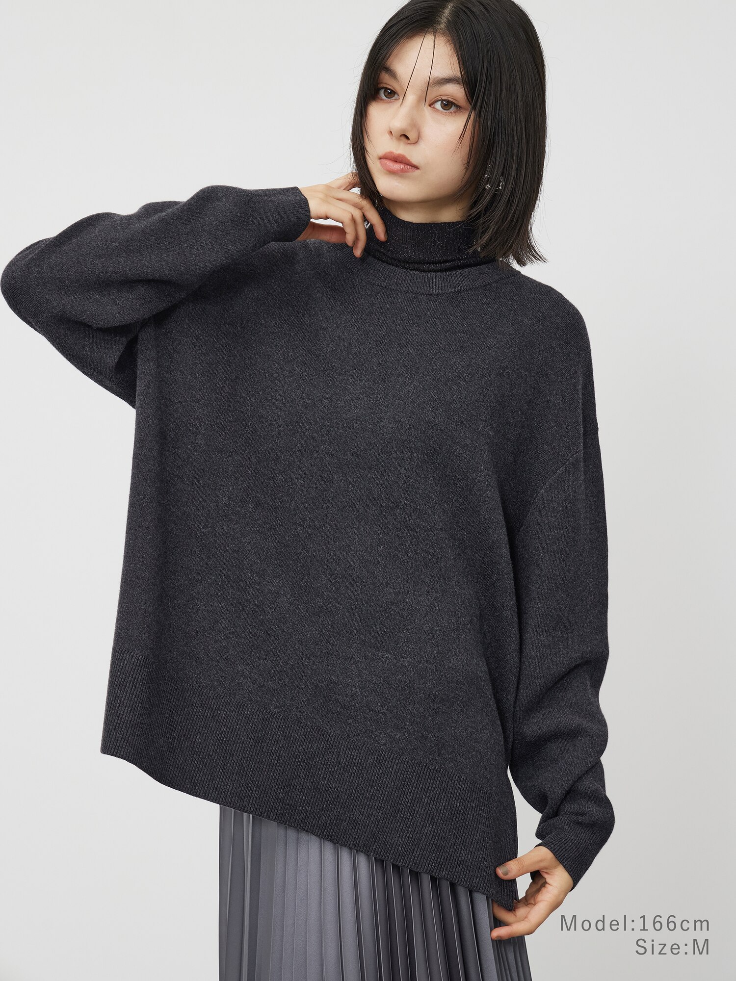 Yukie - ウールモッサ2WAYスタンドカラーコートを使った着こなし