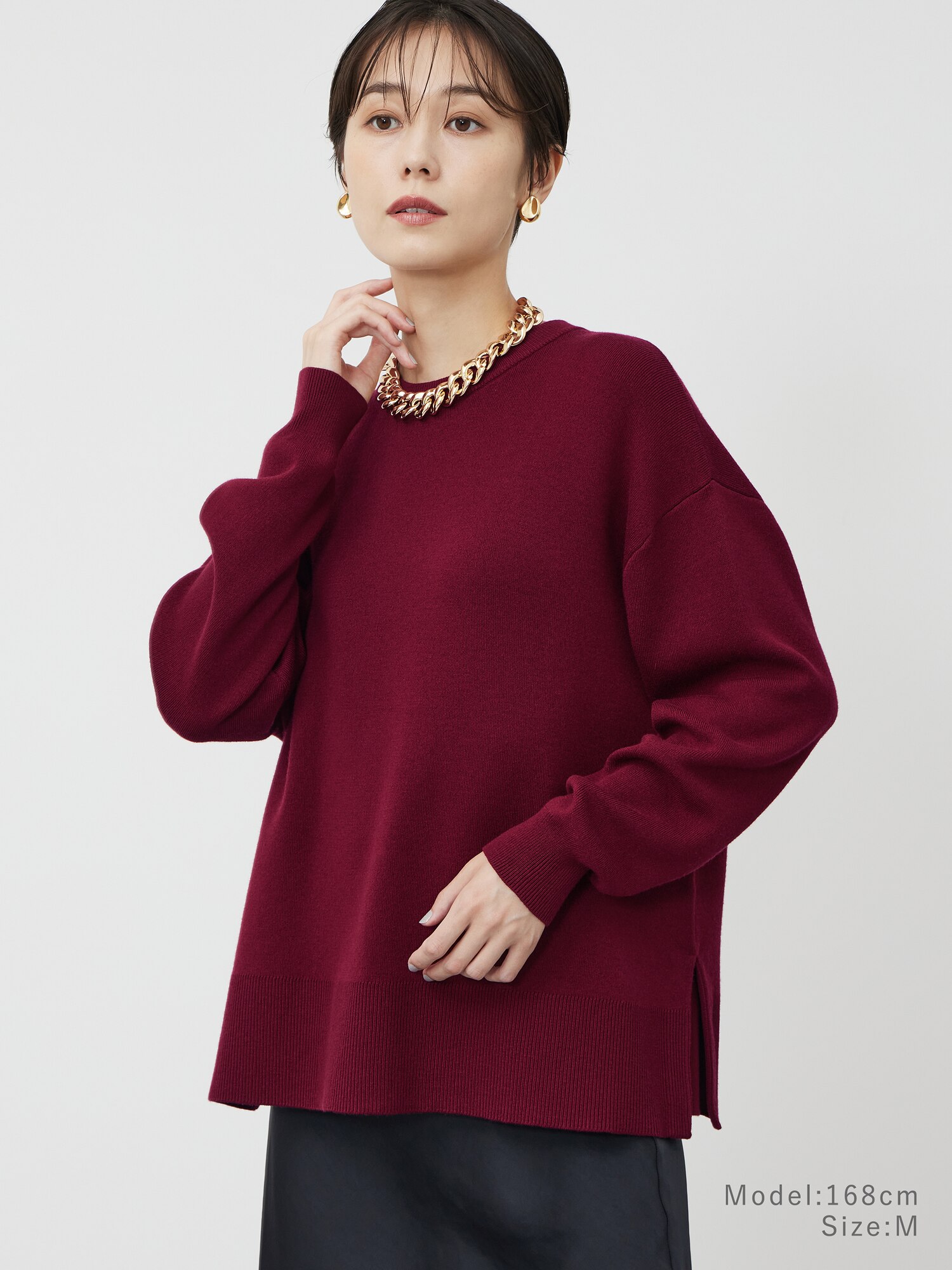 PLST(プラステ)公式 | ウールミックススムースクルーネックセーター