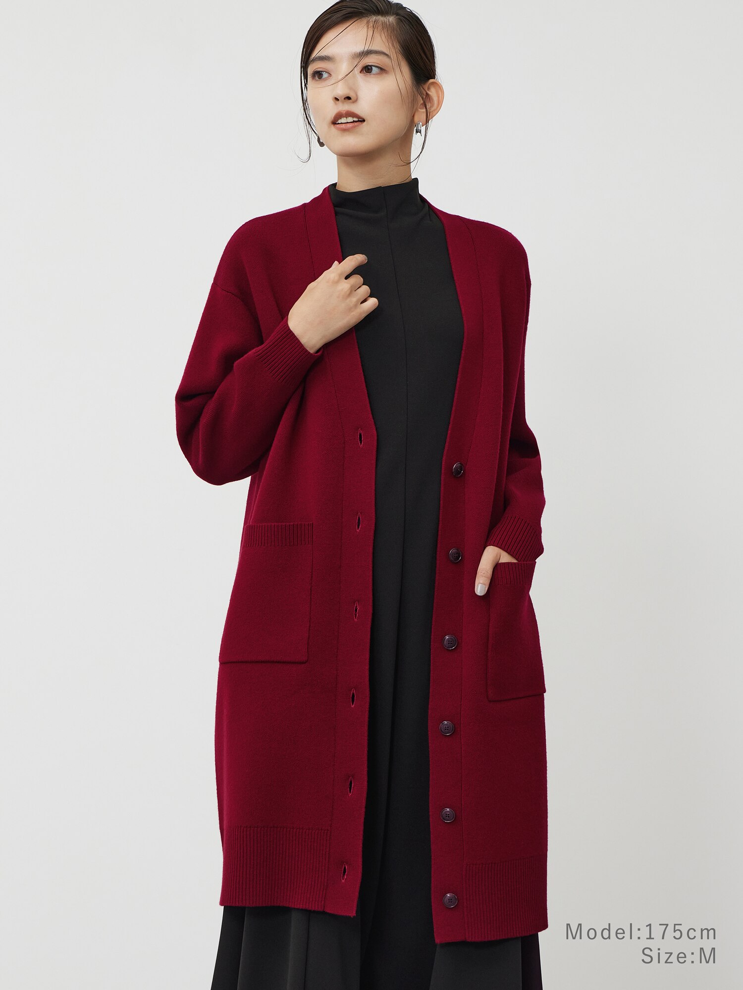 PLST(プラステ)公式 | ウールコットンブレンドロングカーディガン