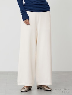 ウールミックスニットイージーパンツ