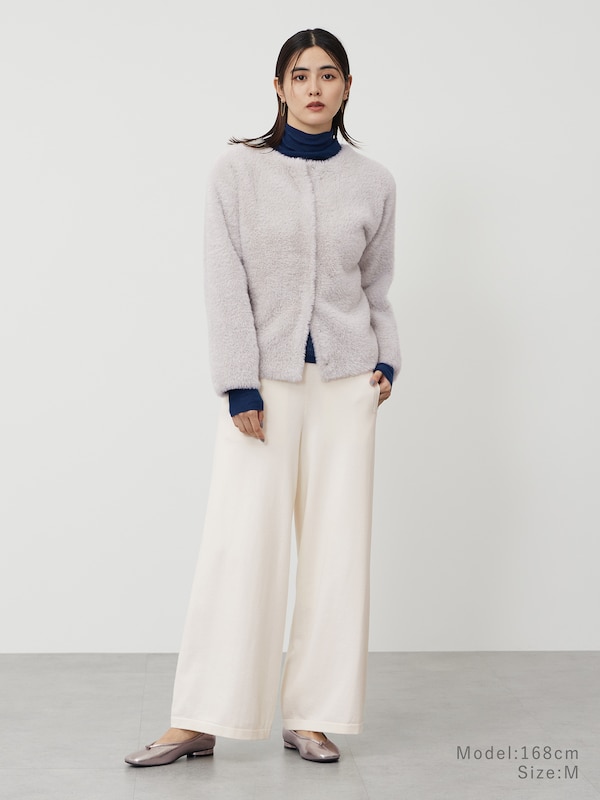 ウールミックスニットイージーパンツ