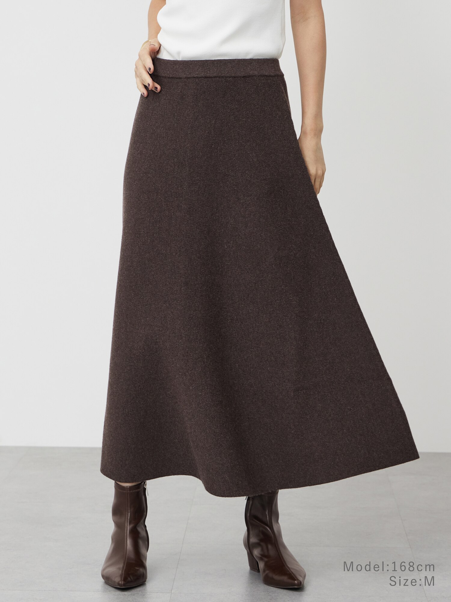 PLST(プラステ)公式 | ウールコットンブレンドフレアスカート