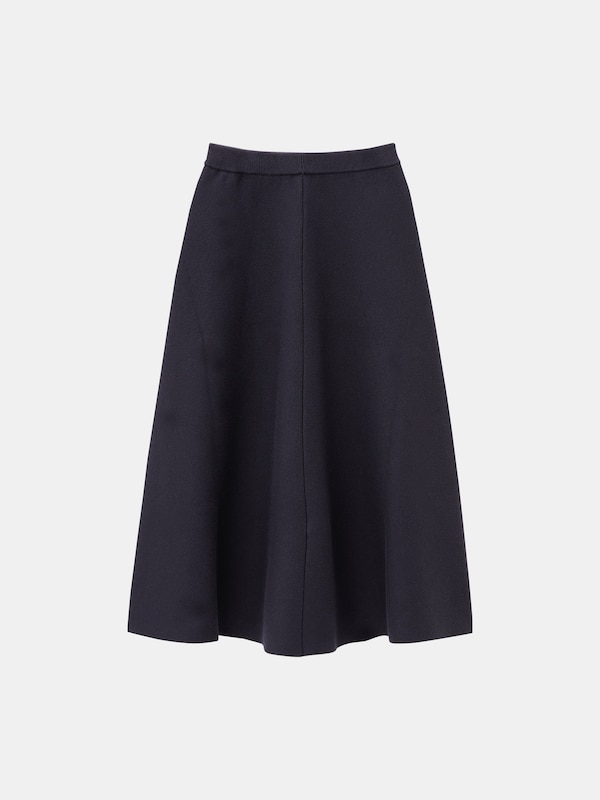 ウールコットンブレンドフレアスカート