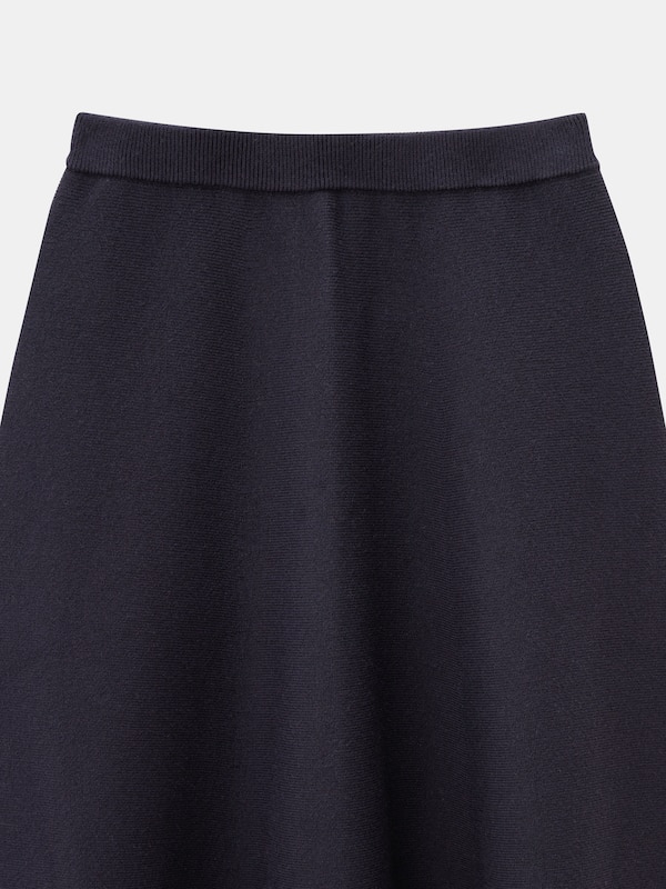 ウールコットンブレンドフレアスカート