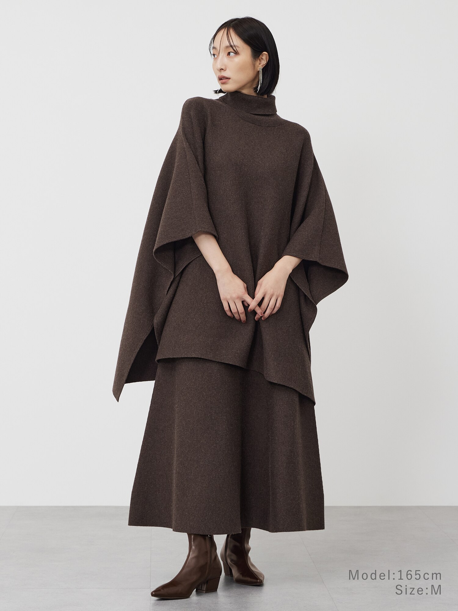 Ricco★　新品プラステウールコットンブレンドフレアスカート ホワイトS PLST(プラステ)公式 | ウールコットンブレンドフレアスカート