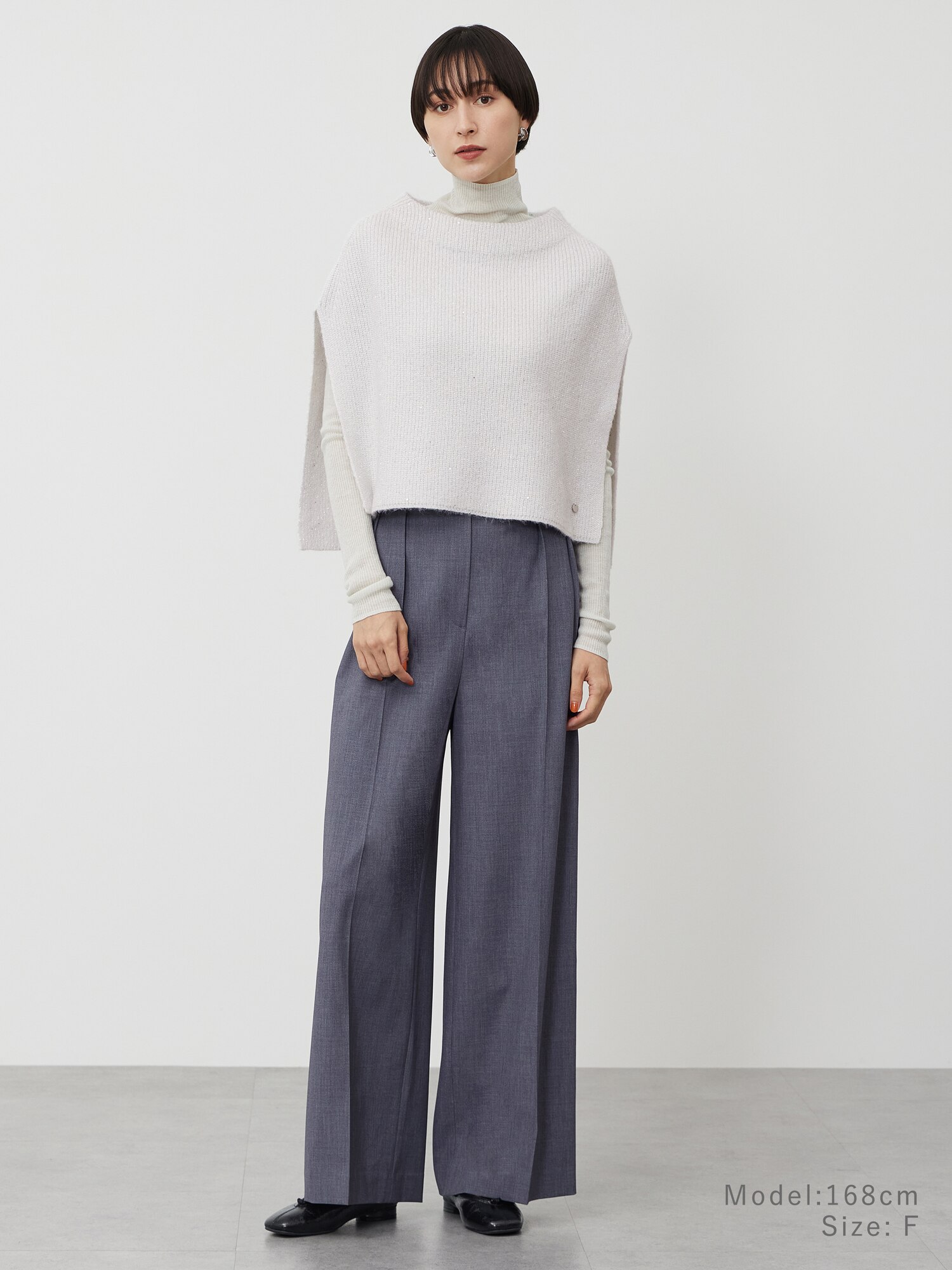 PLST(プラステ)公式 | スパンコールニットケープ