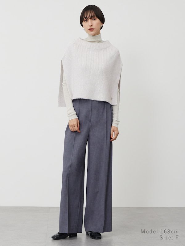 スパンコールニットケープ