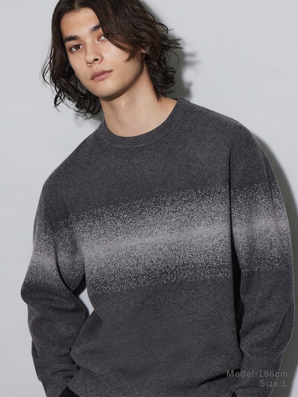 カシミヤブレンドクルーネックセーター