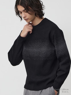 カシミヤブレンドクルーネックセーター