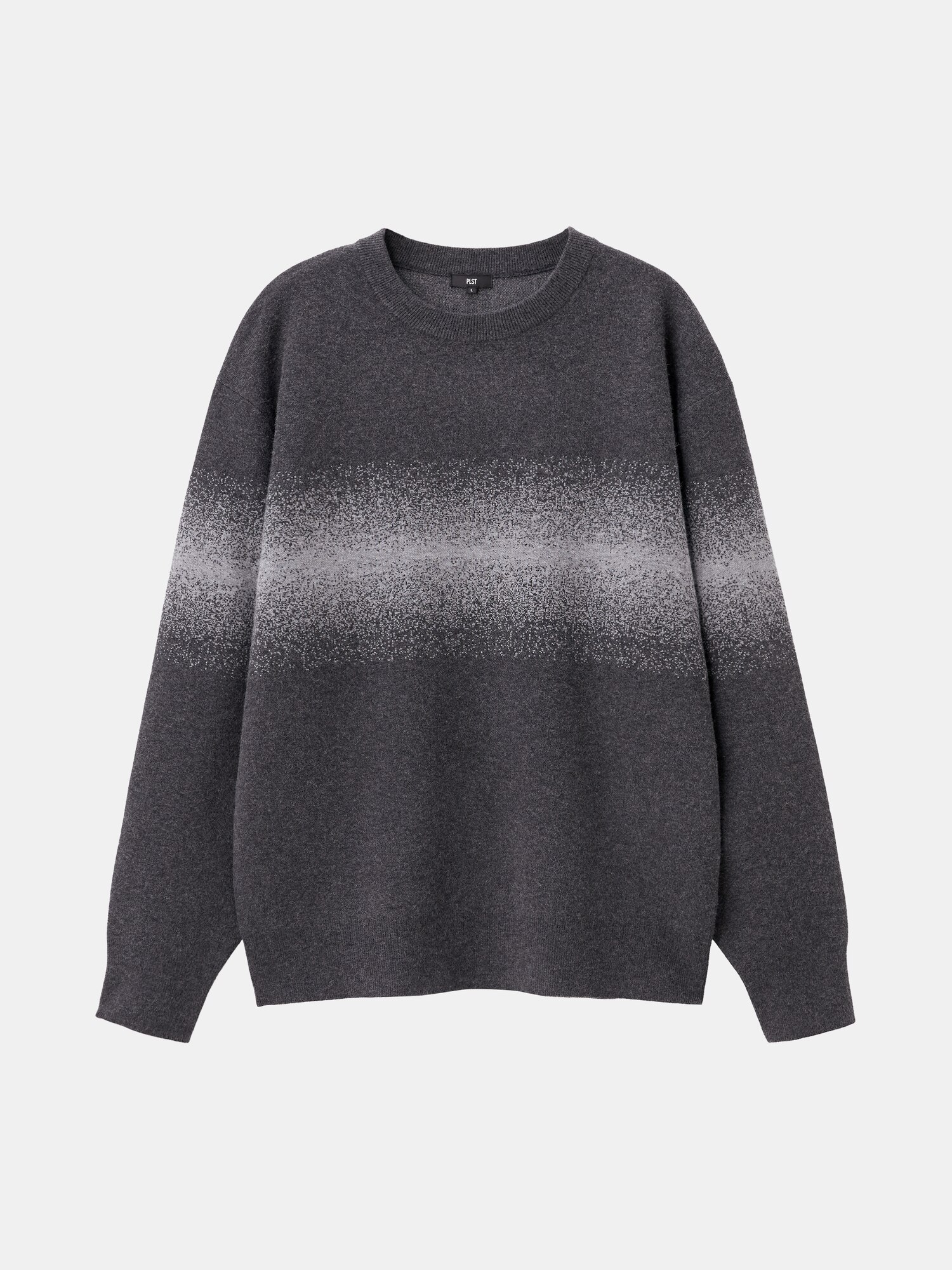 新品)PLST ウールカシミヤブレンドクルーネックバックスリットニット PLST - 新品)PLST ウールカシミヤブレンドクルーネックバックスリット