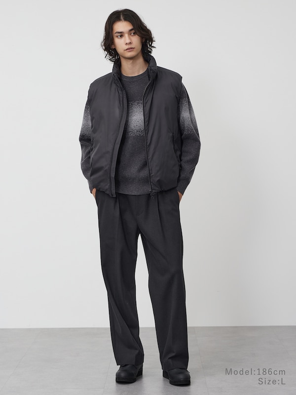 カシミヤブレンドクルーネックセーター