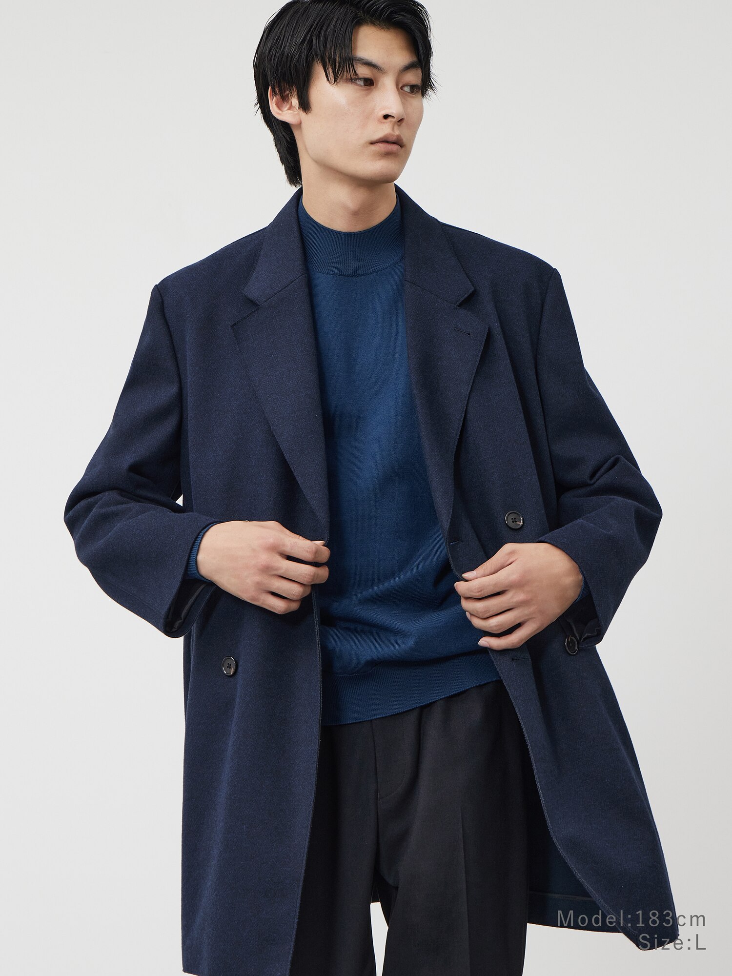 PLST プレシャスニットメルトンダブルブレストコート 完売品 PLST(プラステ)公式 | プレシャスニットメルトンダブルブレストコート