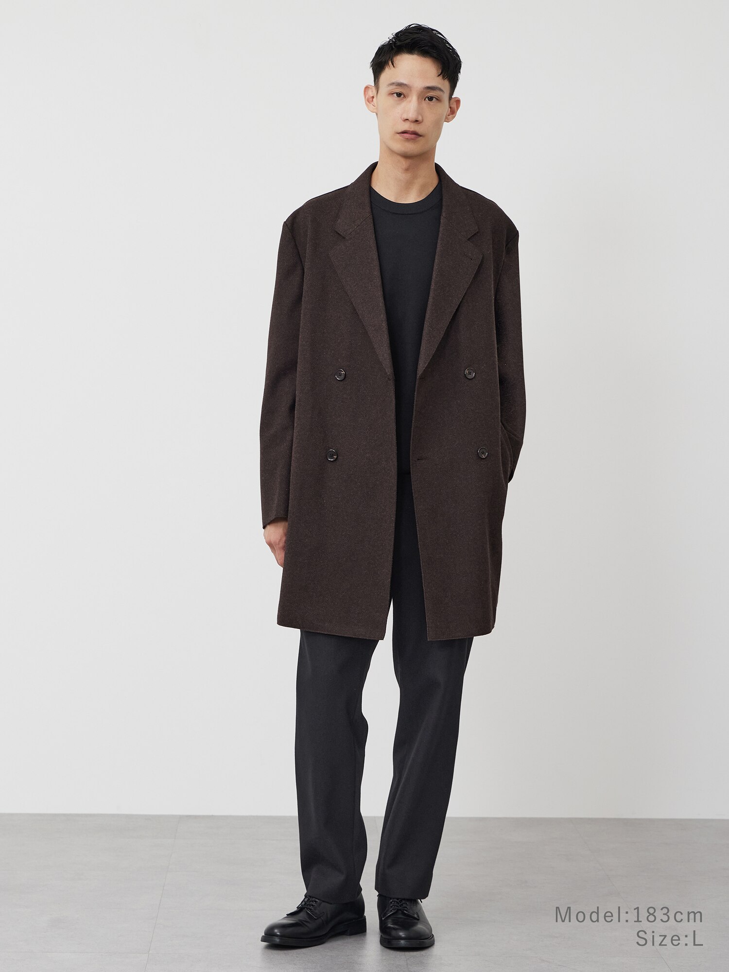 PLST プレシャスニットメルトンダブルブレストコート 完売品 プラステ PLST(プラステ)公式 | プレシャスニットメルトンダブルブレスト