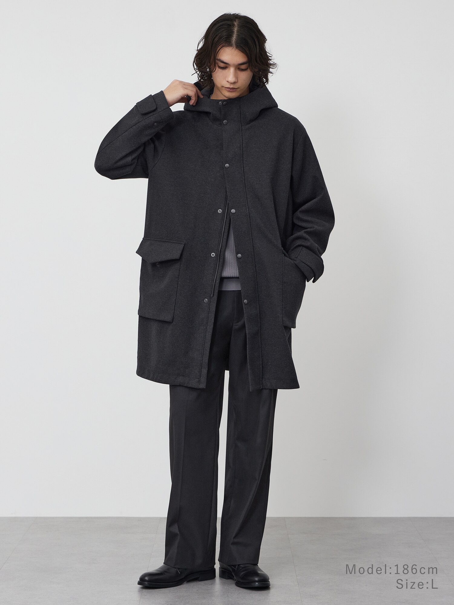 PLST(プラステ)公式 | プレシャスニットメルトンフーデットコート