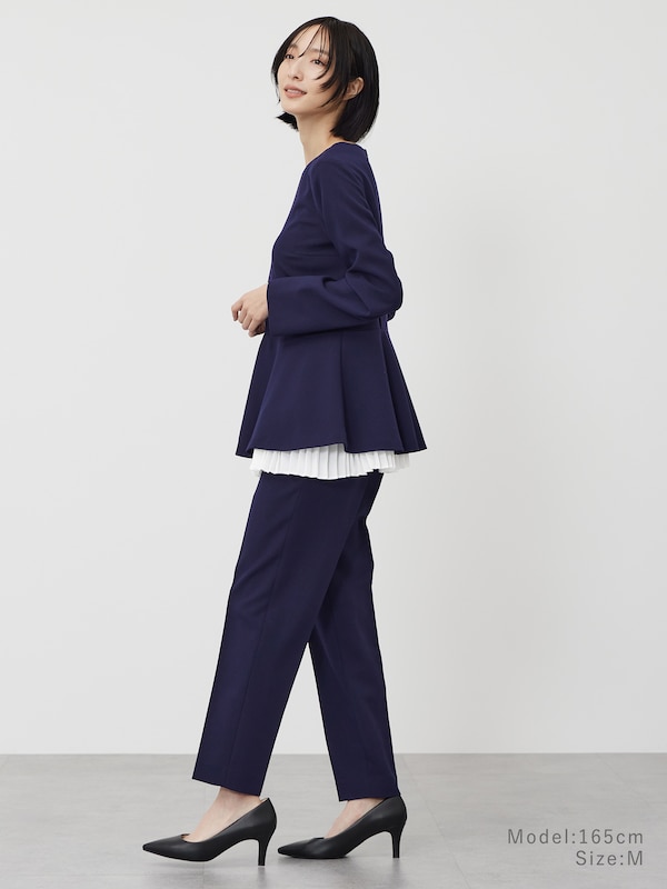 ダブルクロスプリーツレイヤードセットアップ