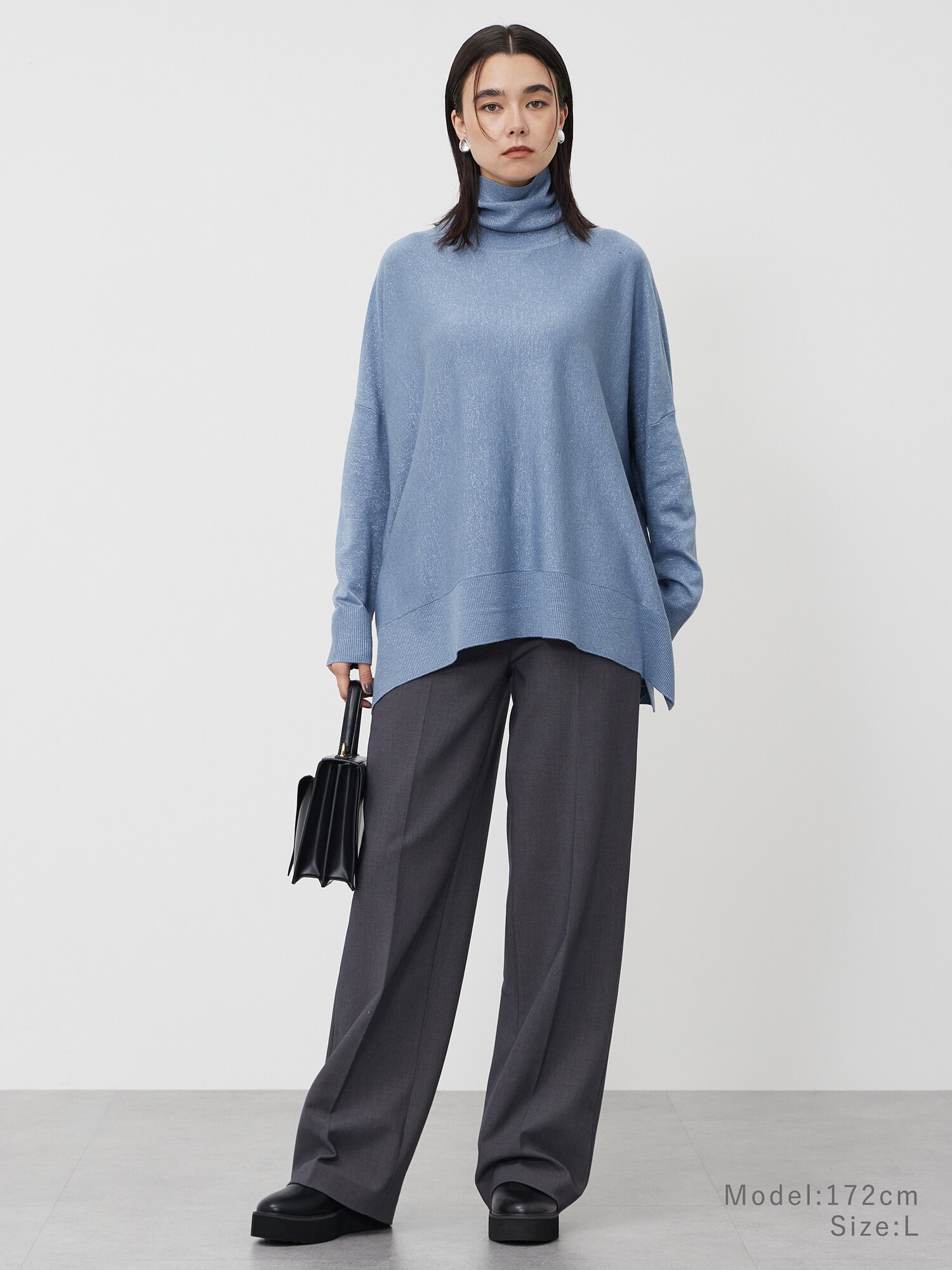 PLST(プラステ)公式 | ラメポンチョセーター