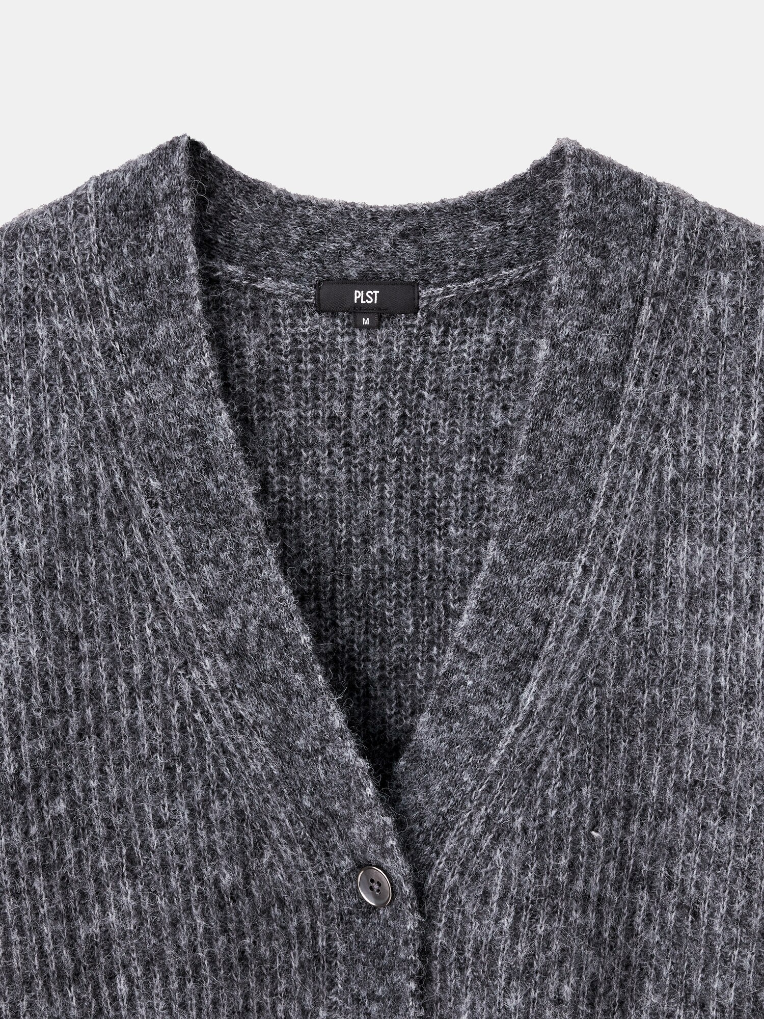 PLST(プラステ)公式 | ブラッシュドヤーンVネックカーディガン