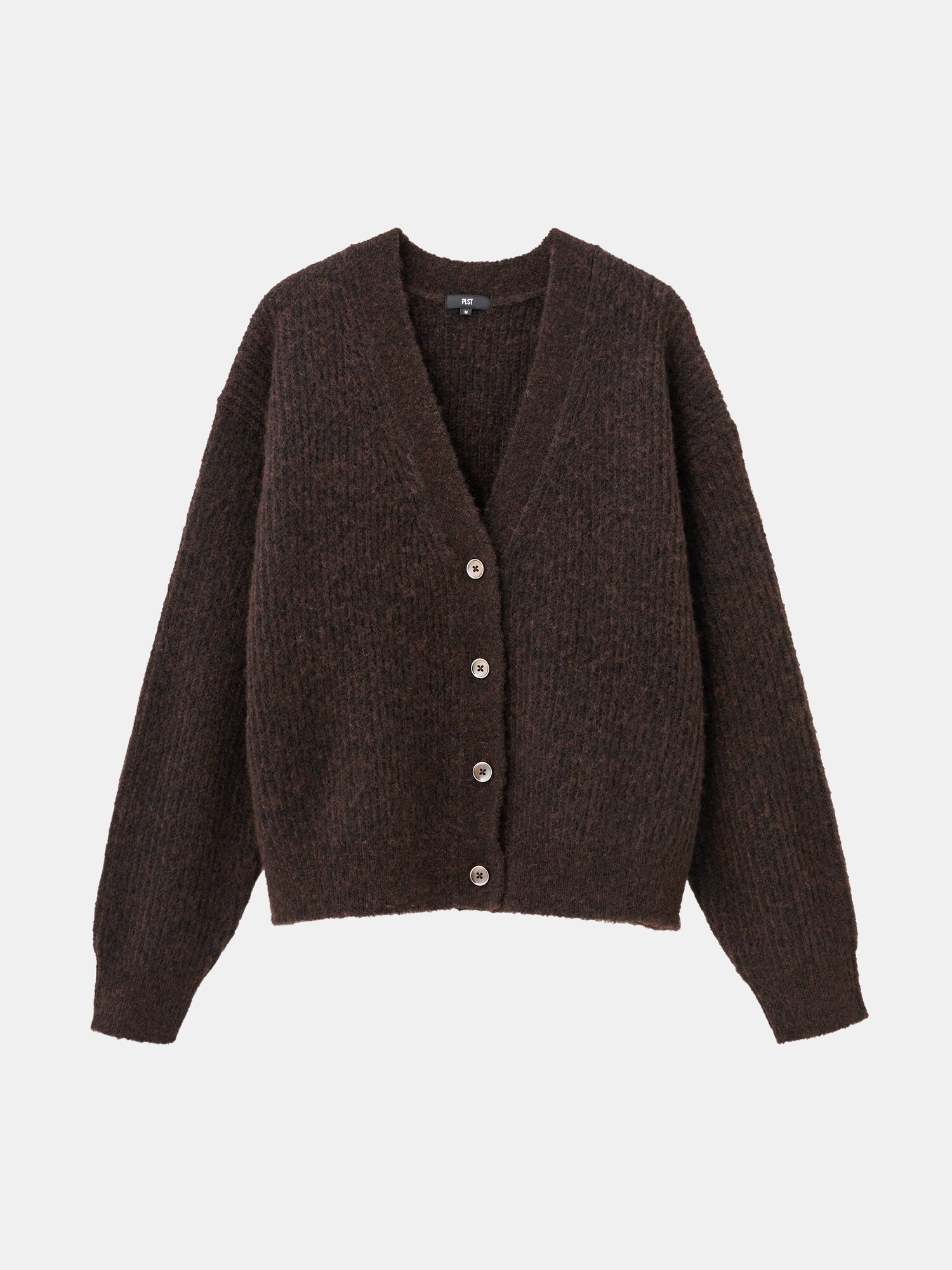 PLST(プラステ)公式 | ブラッシュドヤーンVネックカーディガン