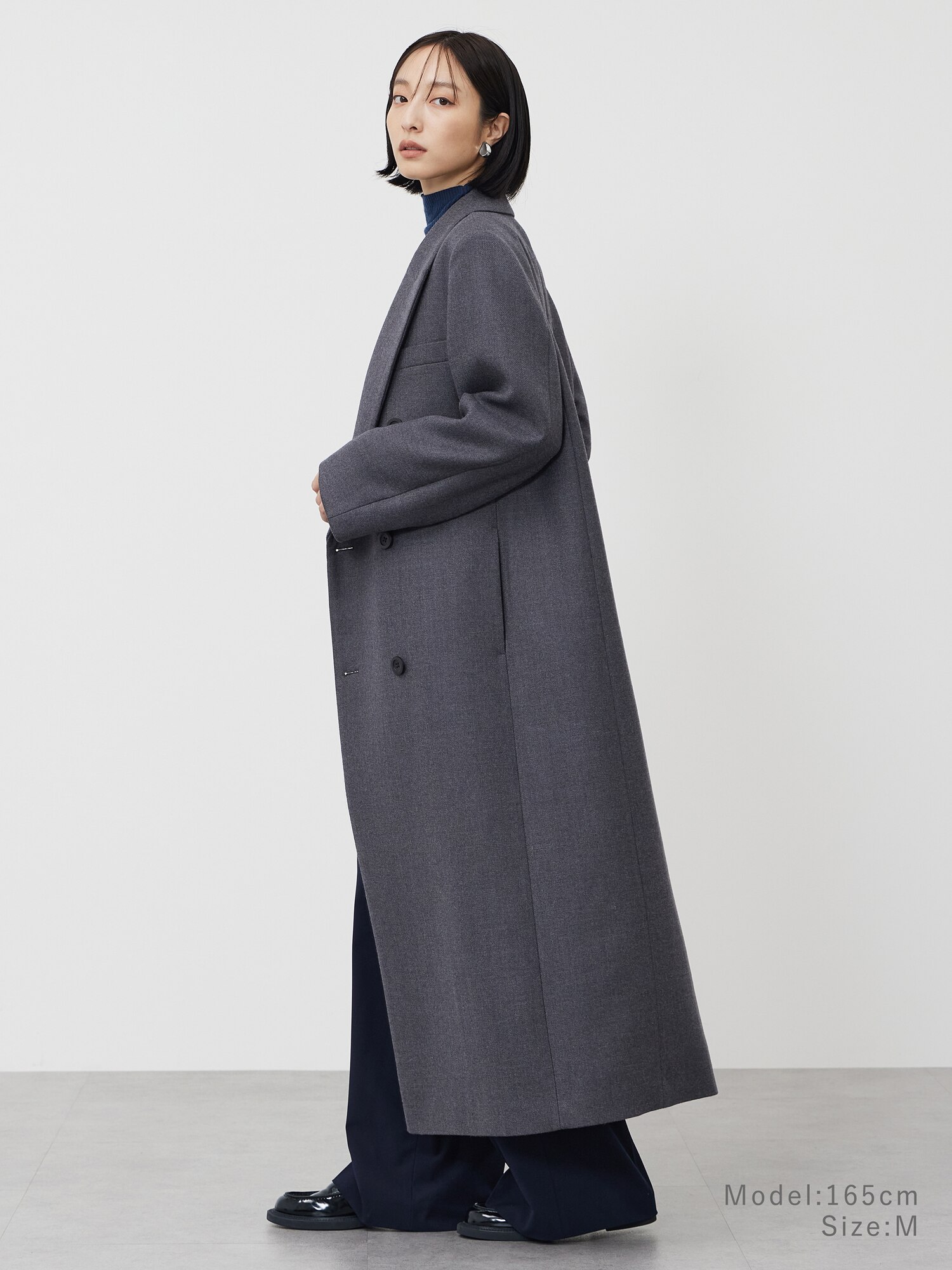 PLST(プラステ)公式 | ウールブレンドテーラードロングコート