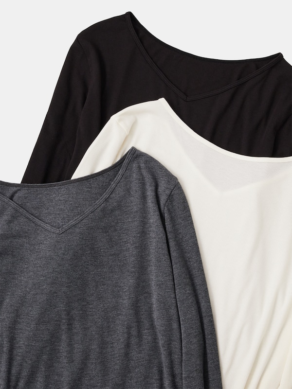 ウォームリザーブカシミヤブレンド2WAYネックT