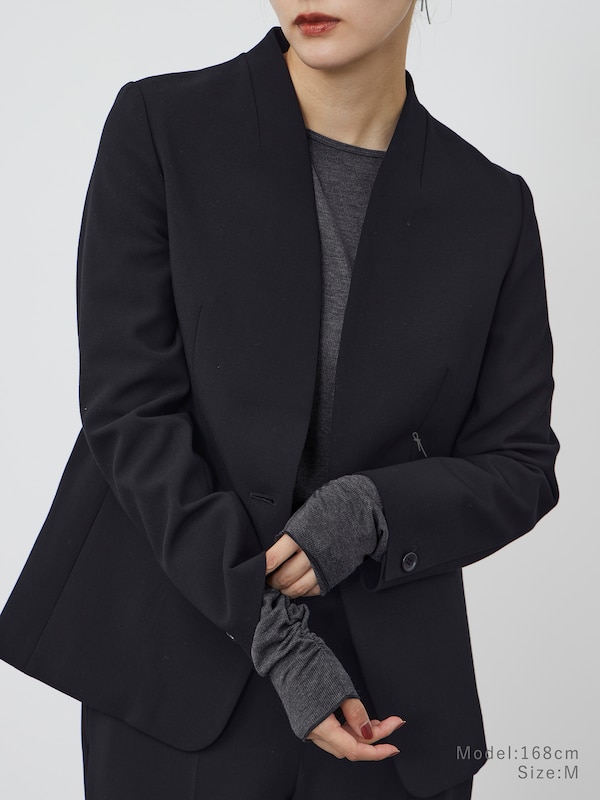 ウォームリザーブカシミヤブレンド2WAYネックT