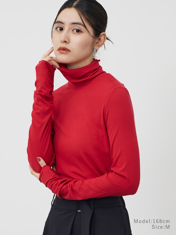 �ウォームリザーブカシミヤブレンドタートルネックT