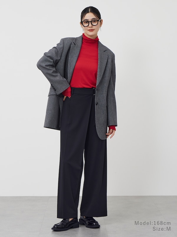 ウォームリザーブカシミヤブレンドタートルネックT