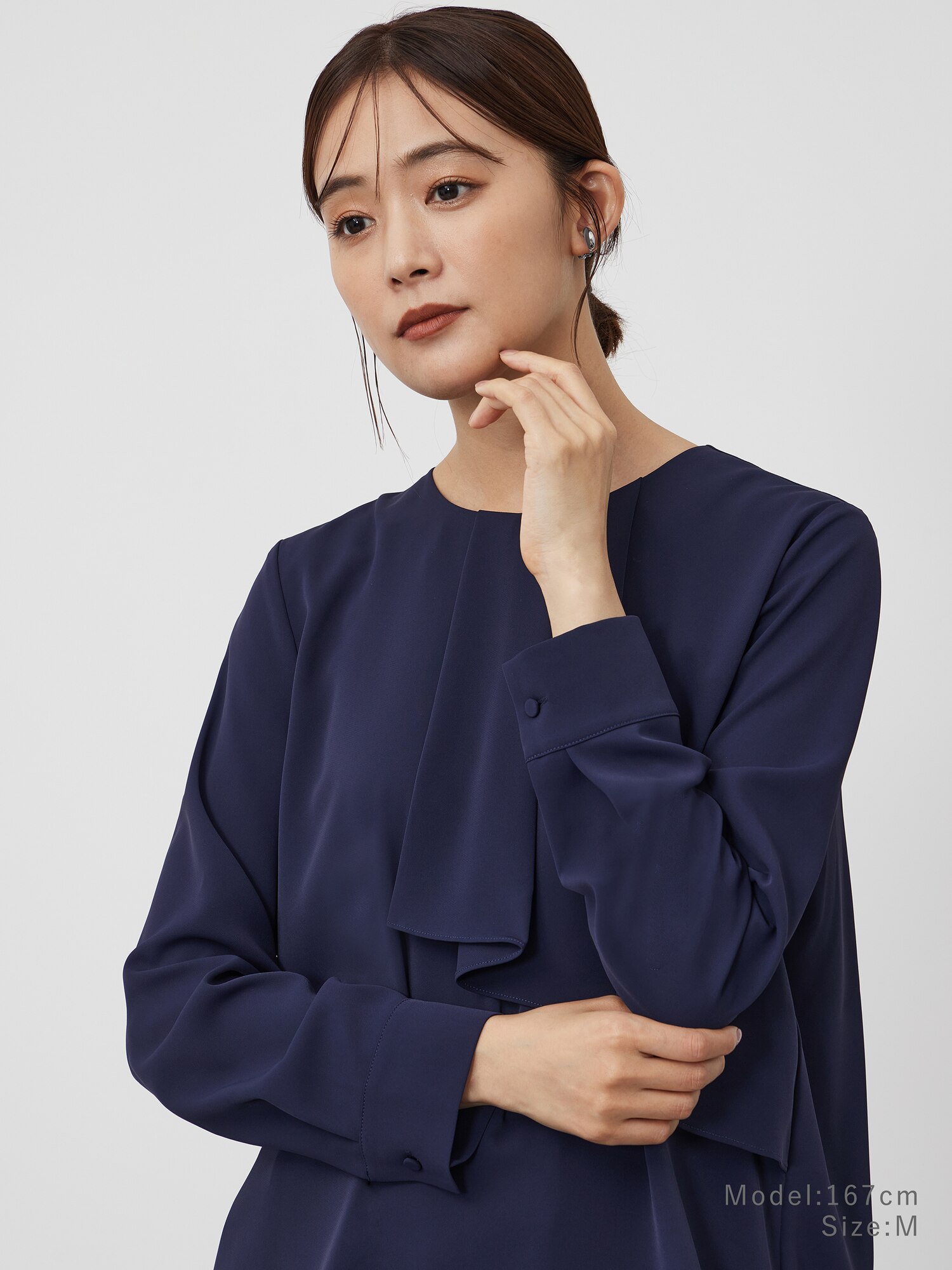 PLST(プラステ)公式 | UVカットアシンメトリーフリルブラウス