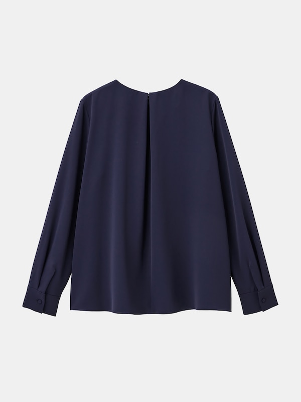 UVカットアシンメトリーフリルブラウス