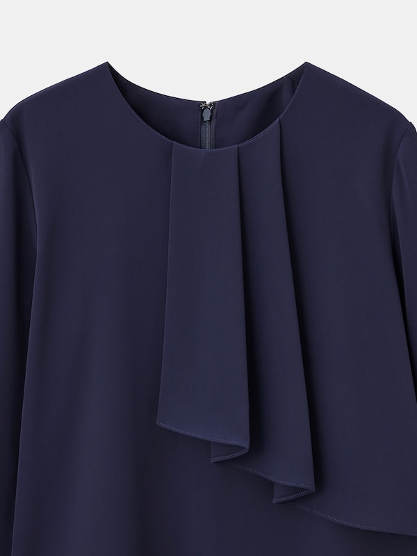 UVカットアシンメトリーフリルブラウス