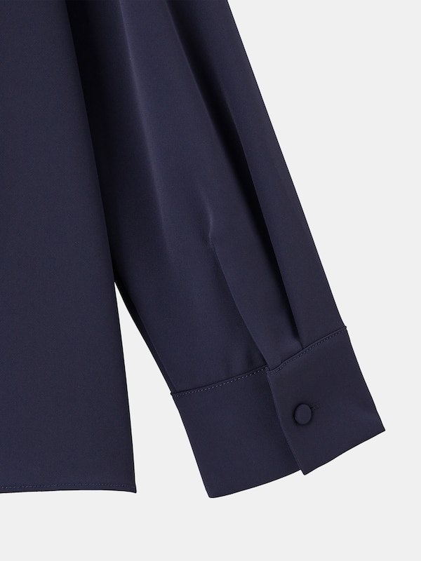 UVカットアシンメトリーフリルブラウス