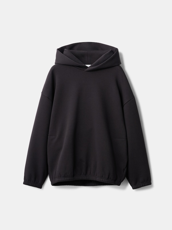 希少 新品 UNIQLO×Theory オーバーサイズパーカー 黒 サイズL PLST 
