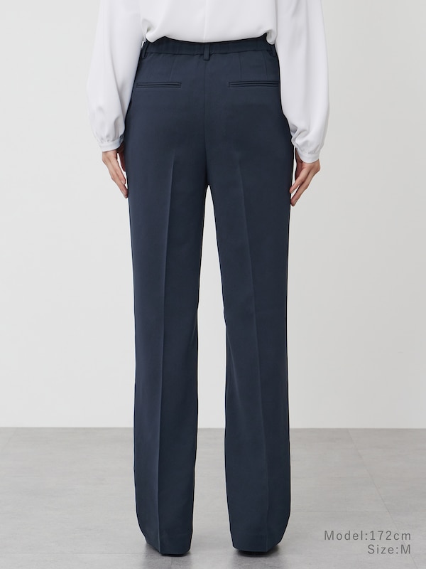 【丈長め】トリアセブレンドストレートパンツ