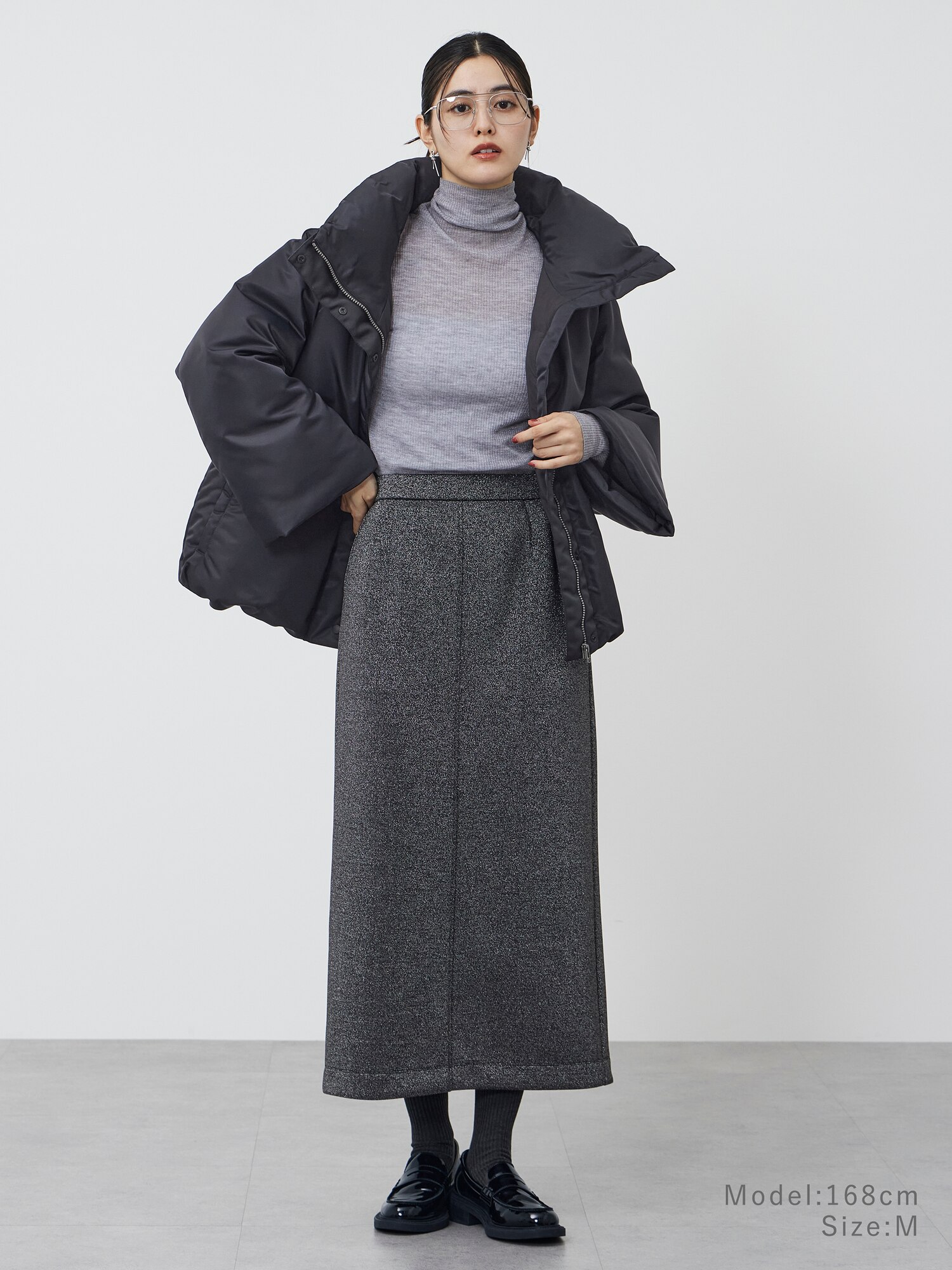 PLST(プラステ)公式 | ラメジャージーナロースカート