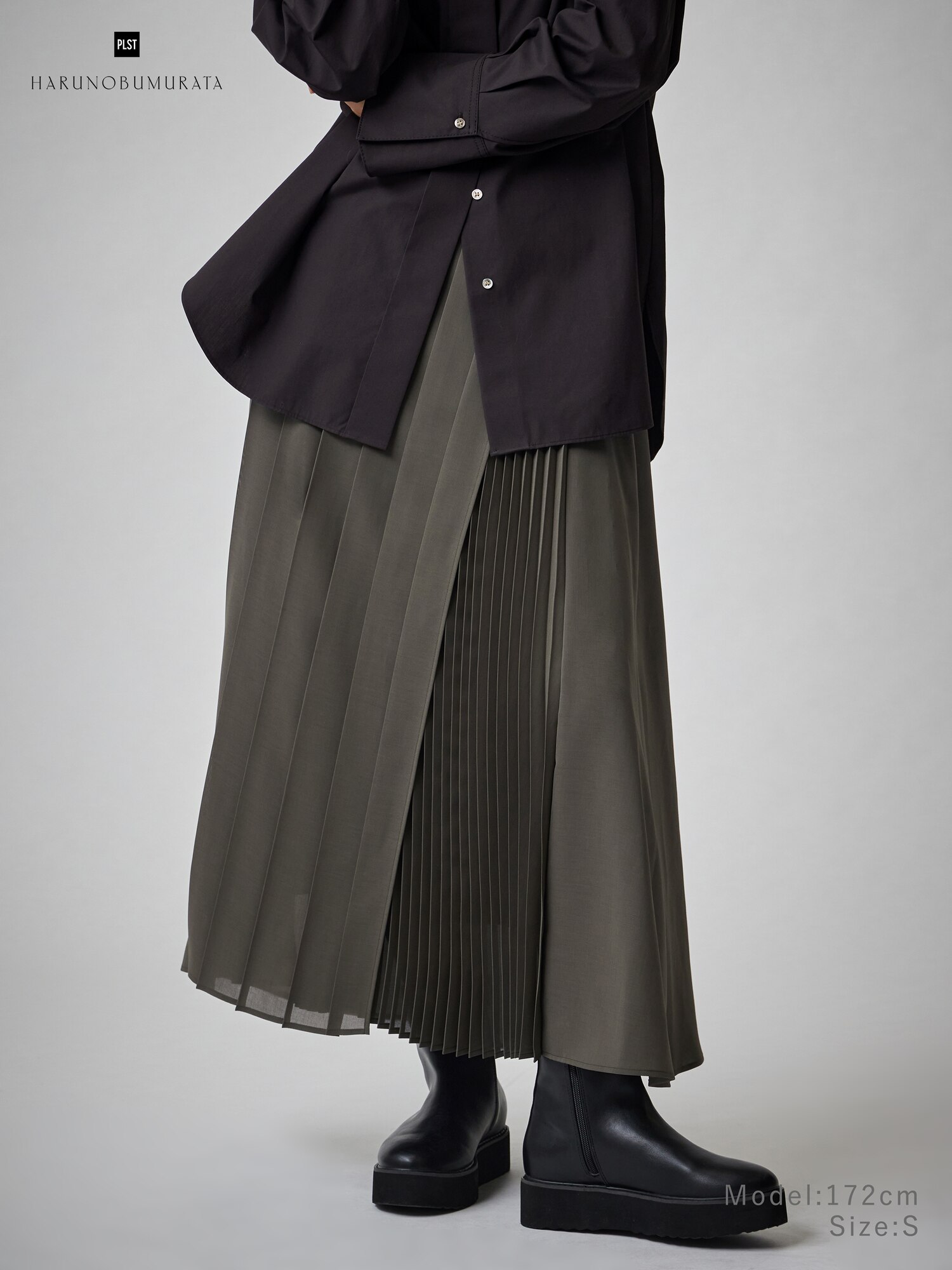 THE RERACS プリーツラップドスカート ブラック THE RERACS プリーツラップドスカート20FW ネイビー - メルカリ