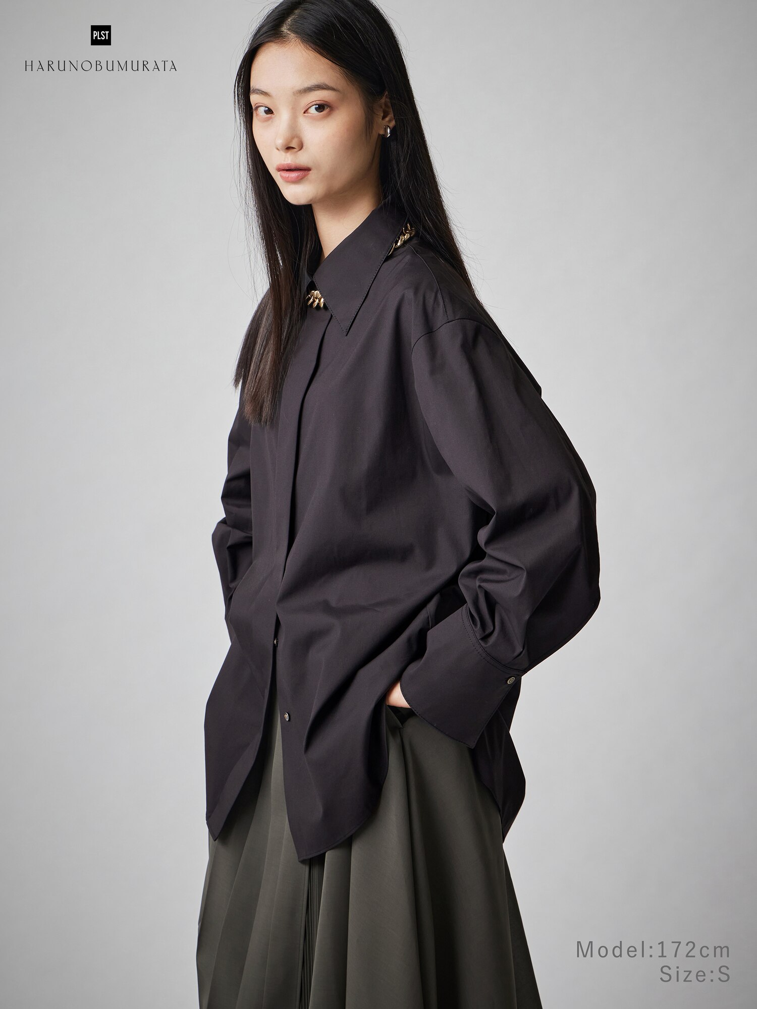 PLST×ハルノブムラタ 2025AW新作シアープリーツラップスカート Sサイズ PLST(プラステ)公式 | シアープリーツラップスカート