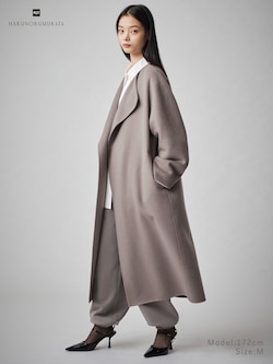 カシミヤブレンドリバーロングコート