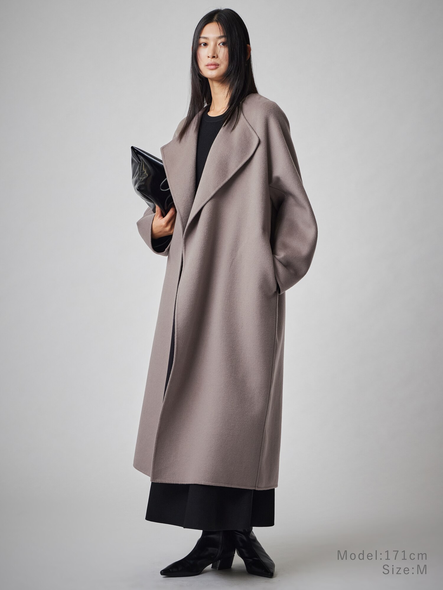 PLST(プラステ)公式 | カシミヤブレンドリバーロングコート