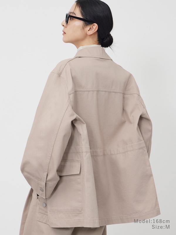 コットンドローストリングワークジャケット