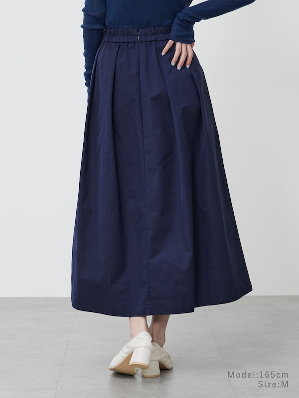 ボリュームタックフレアスカート