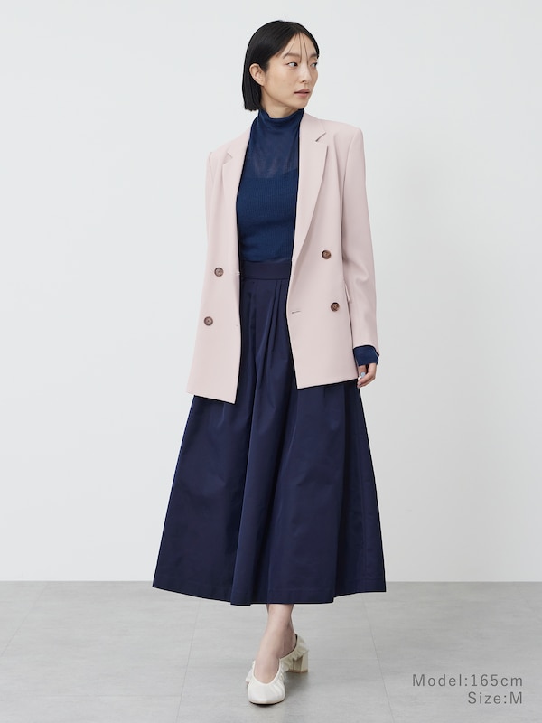 ボリュームタックフレアスカート