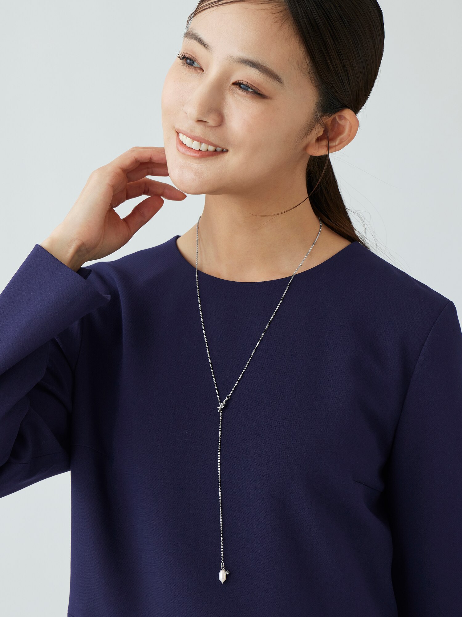 2点まとめ　パールシャワーピアス　オイスターパールラリエットネックレス PLST(プラステ)公式 | パールトップラリエットネックレス(レディース)