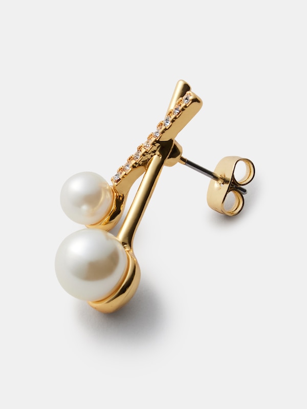 ストーンパールコンビピアス