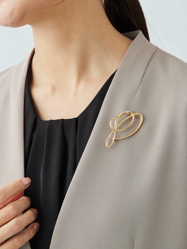 ニュアンスラインブローチ