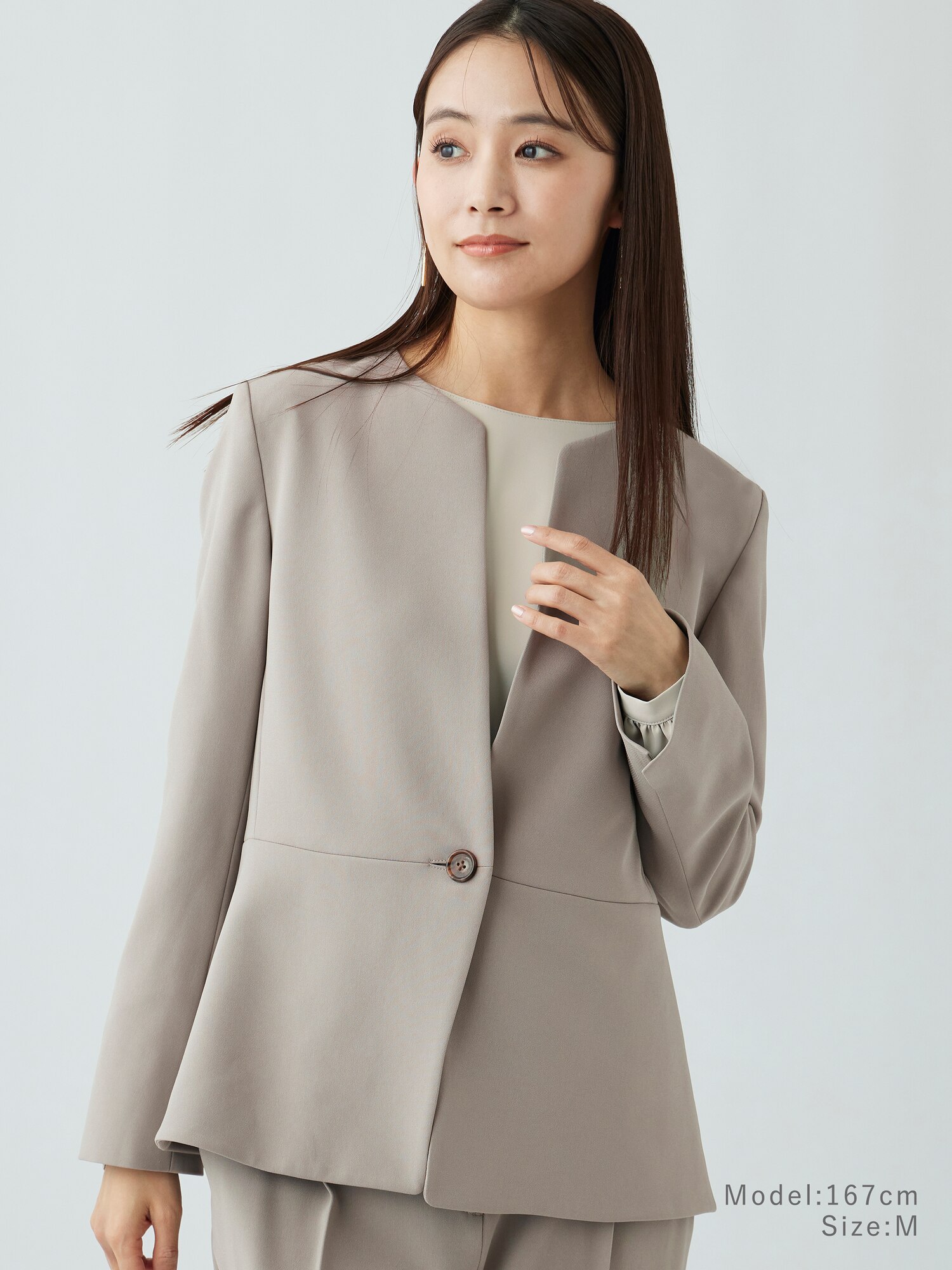 プラステ　トリアセブレンドテーラードジャケット PLST(プラステ)公式 | トリアセブレンドテーラードジャケット